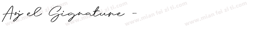 Anjel Signature字体转换